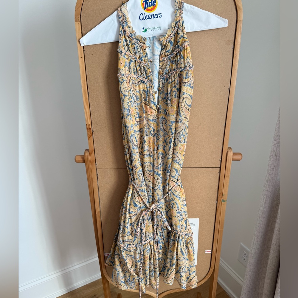 Veronica Beard Yellow Paisley Sleeveless MiniDress